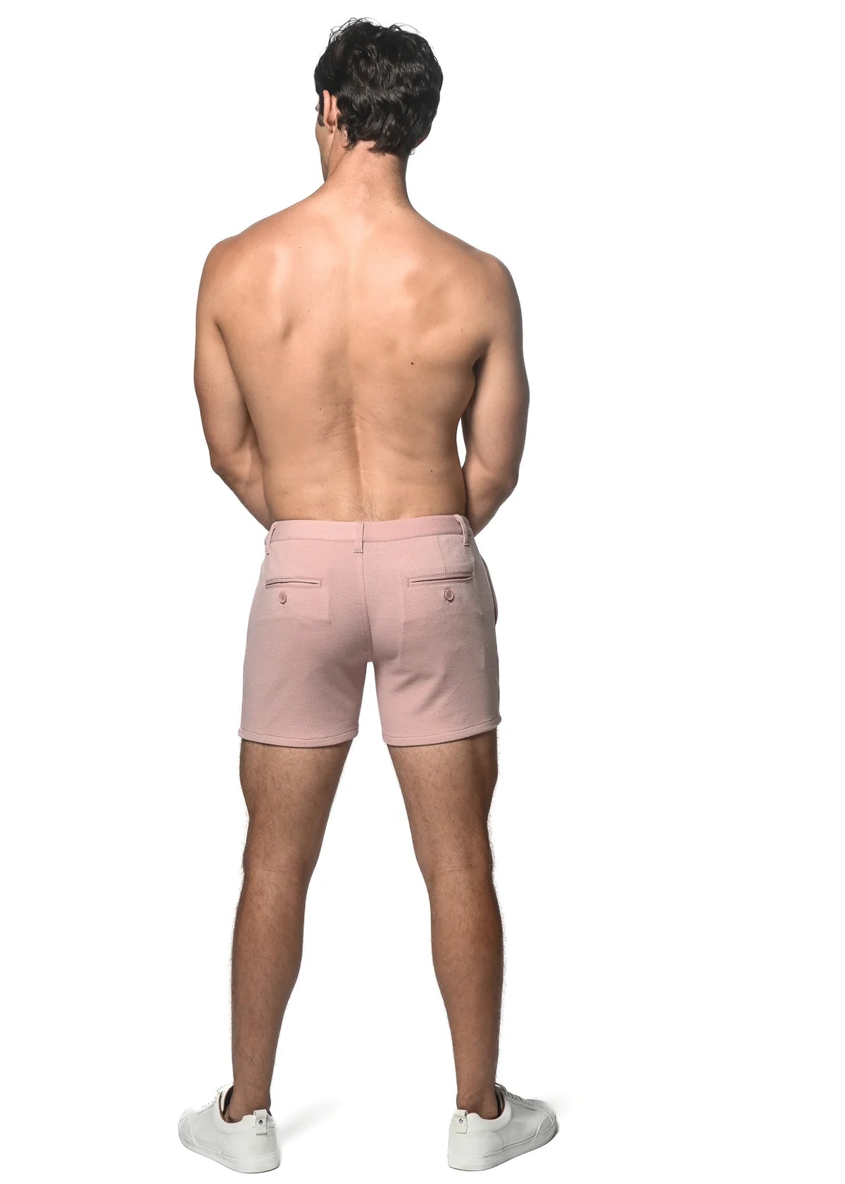 5" Textured Chino Shorts (Mauve)
