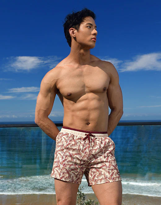 Pastel Hawaii Print Shorts (S70 cut)