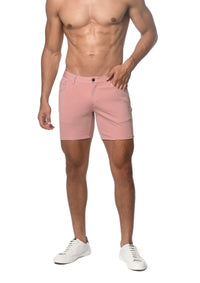 Stretch Knit Shorts (5" inseam) (Parfait)