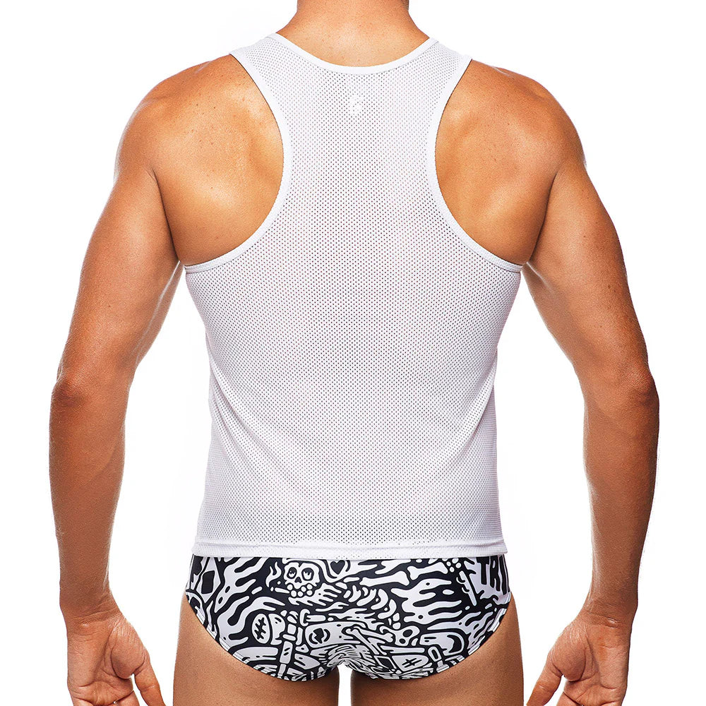 Montenegro Mesh Tank (White)