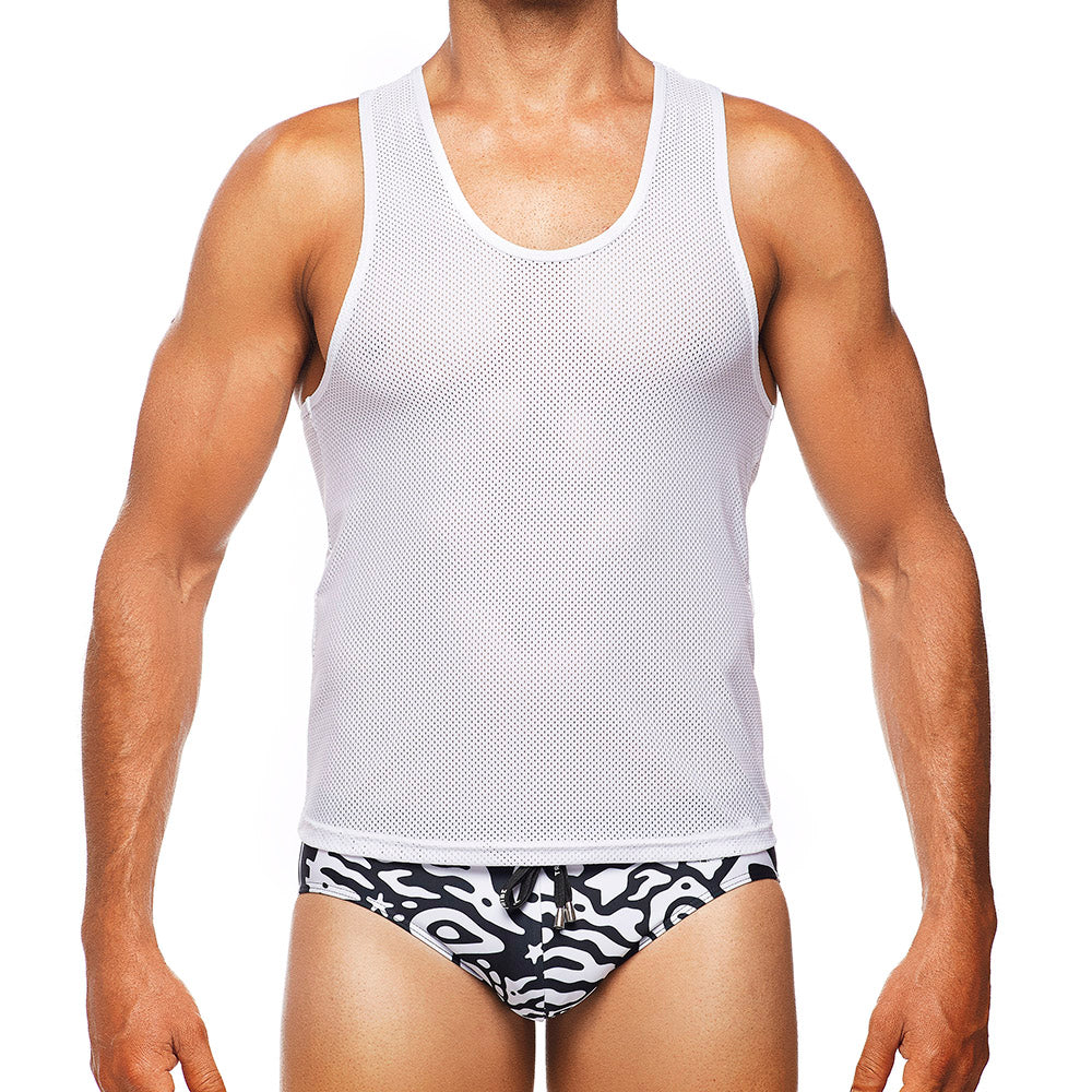 Montenegro Mesh Tank (White)