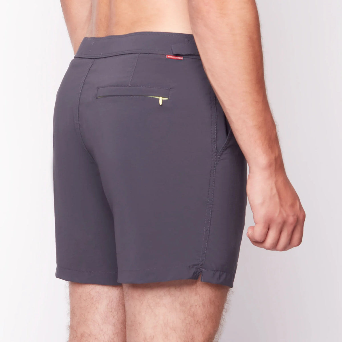 Lifeguard Swim Shorts w/Lining (Asphalt)