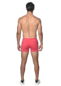 Stretch Knit Jean Short 3" Inseam (Flamingo)