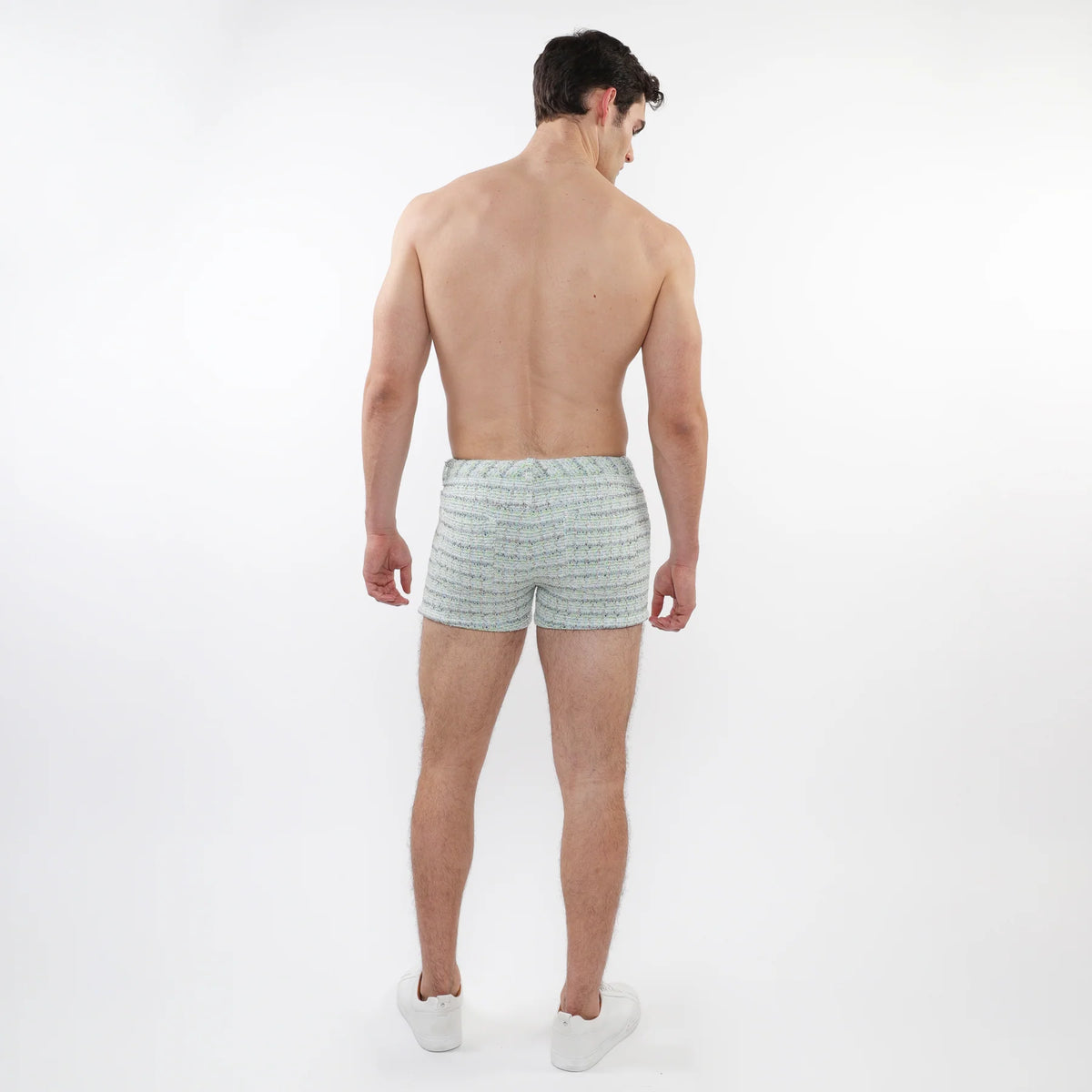 3" Stretch Jacquard Shorts (Mint Tweed)