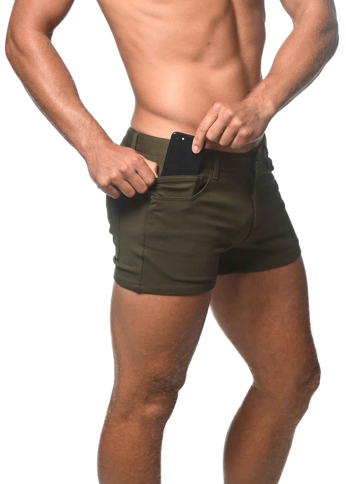 Stretch Knit Jean Short 3" Inseam (Hemlock)