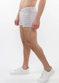 3" Stretch Jacquard Shorts (Lilac Tweed)