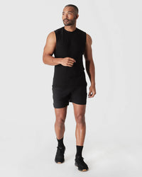 Sleeveless Active Muscle Tee (Black)