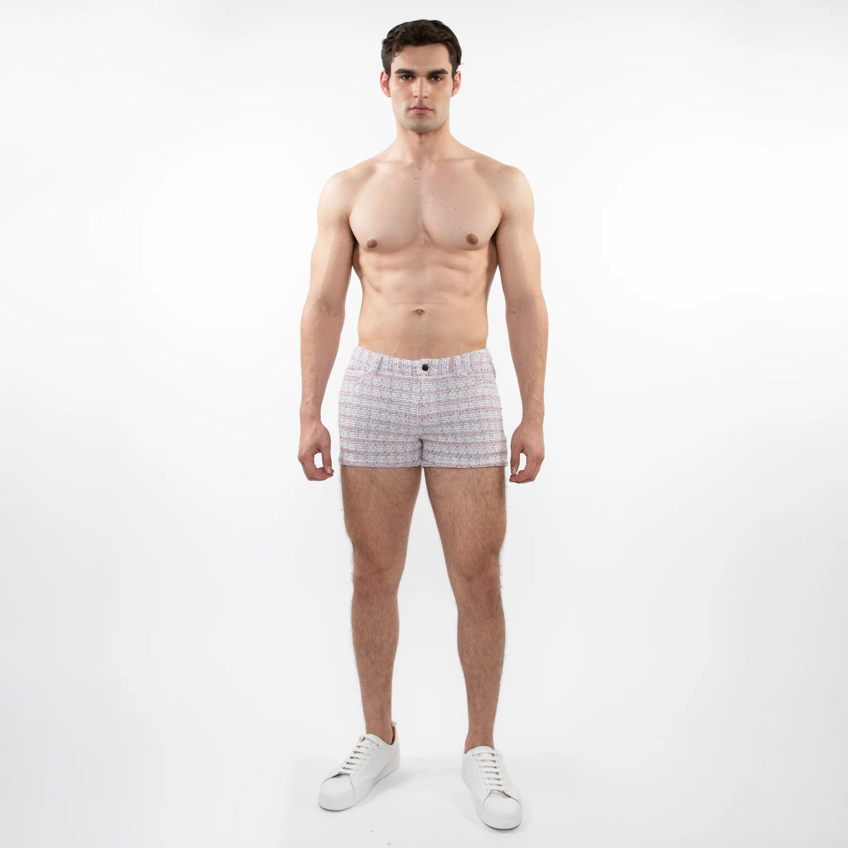 3" Stretch Jacquard Shorts (Lilac Tweed)