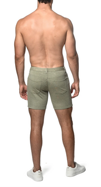 Stretch Knit Shorts (5" inseam) (Straw)