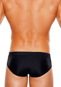 Santorini Lo Rise Swim Brief (Black)