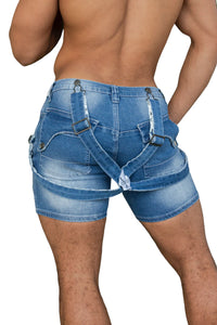 Homar Strap Shorts (Sky Blue)