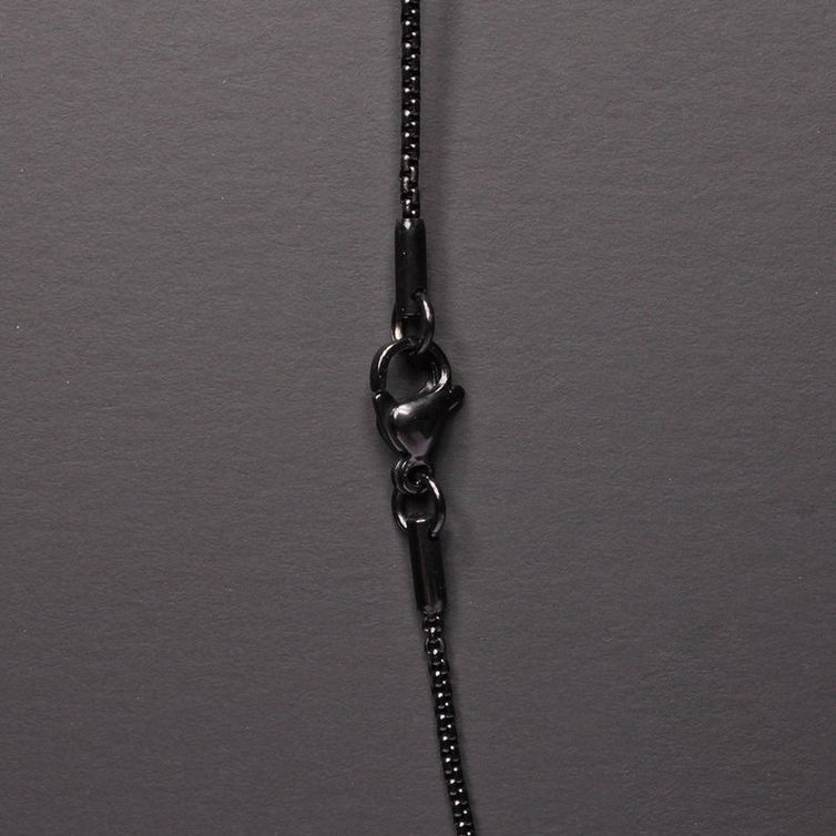 Large black hot sale cross necklace