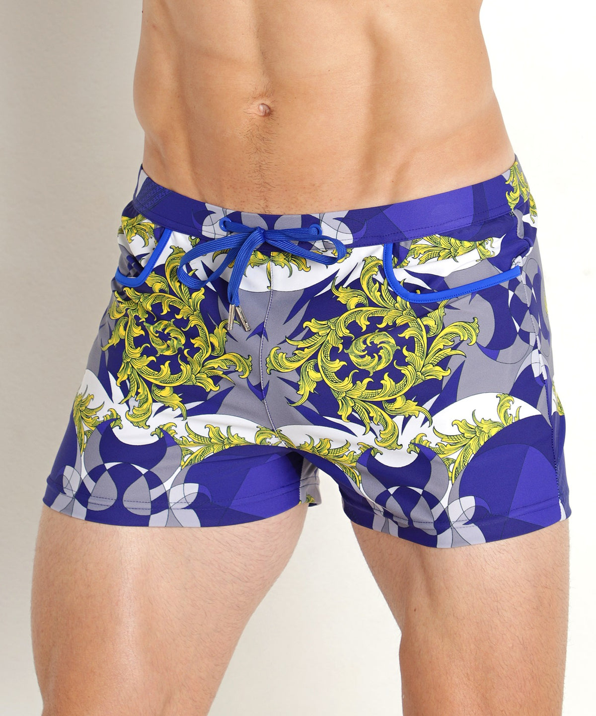 Coast Swim Shorts (Cobalt Baroque)