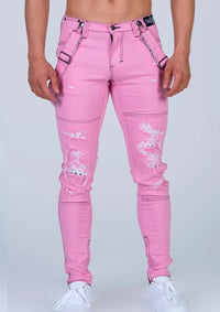 Earl Phucked Up Strapped Denim (Pink)