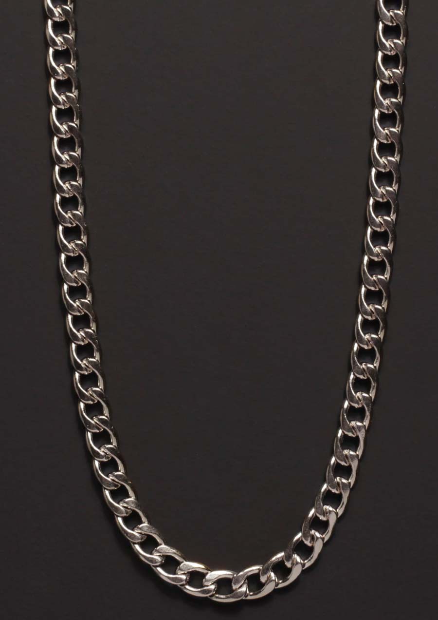 5mm Stainless Steel Curb Chain Necklace