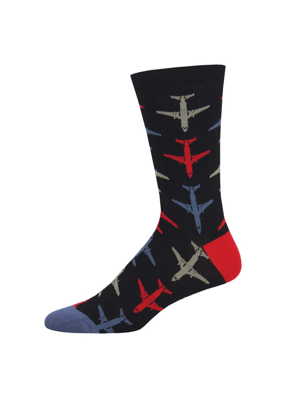 Bamboo Airplane Socks