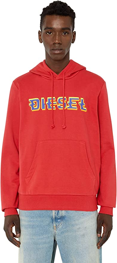 Diesel orange outlet hoodie