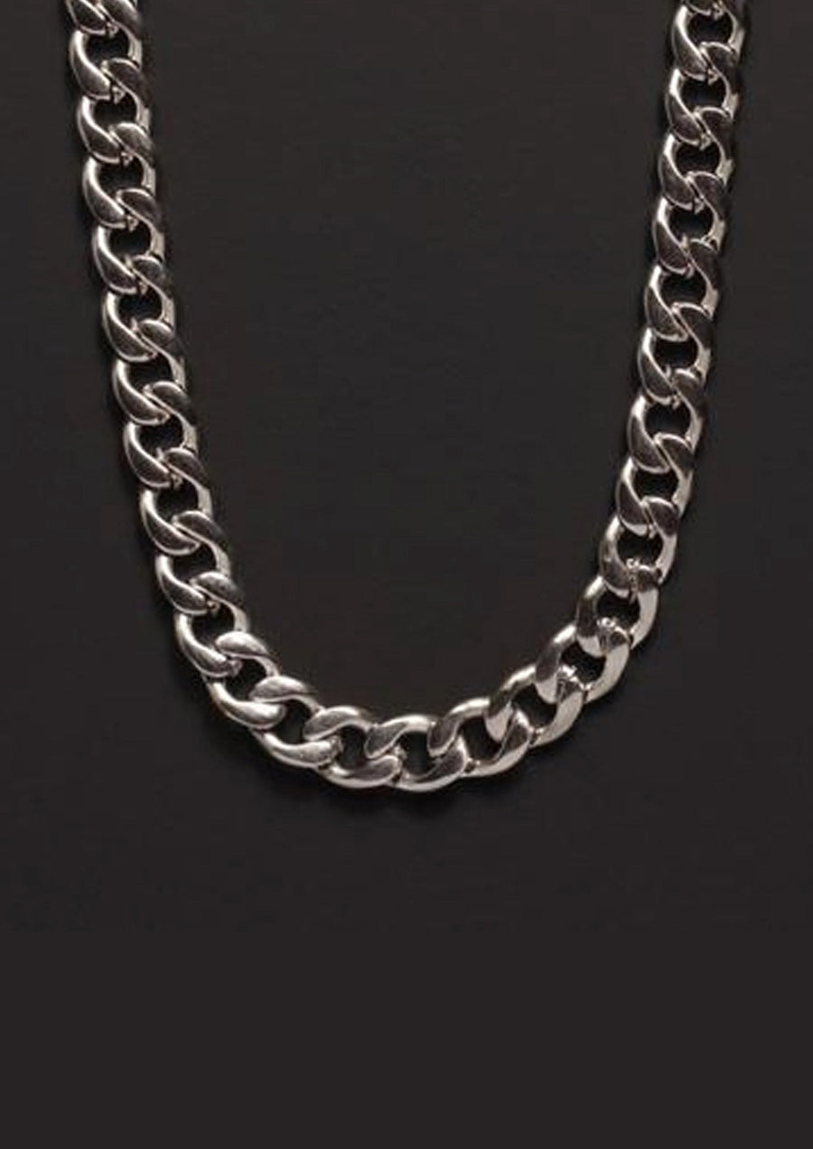 7mm Stainless Steel Curb Chain Necklace