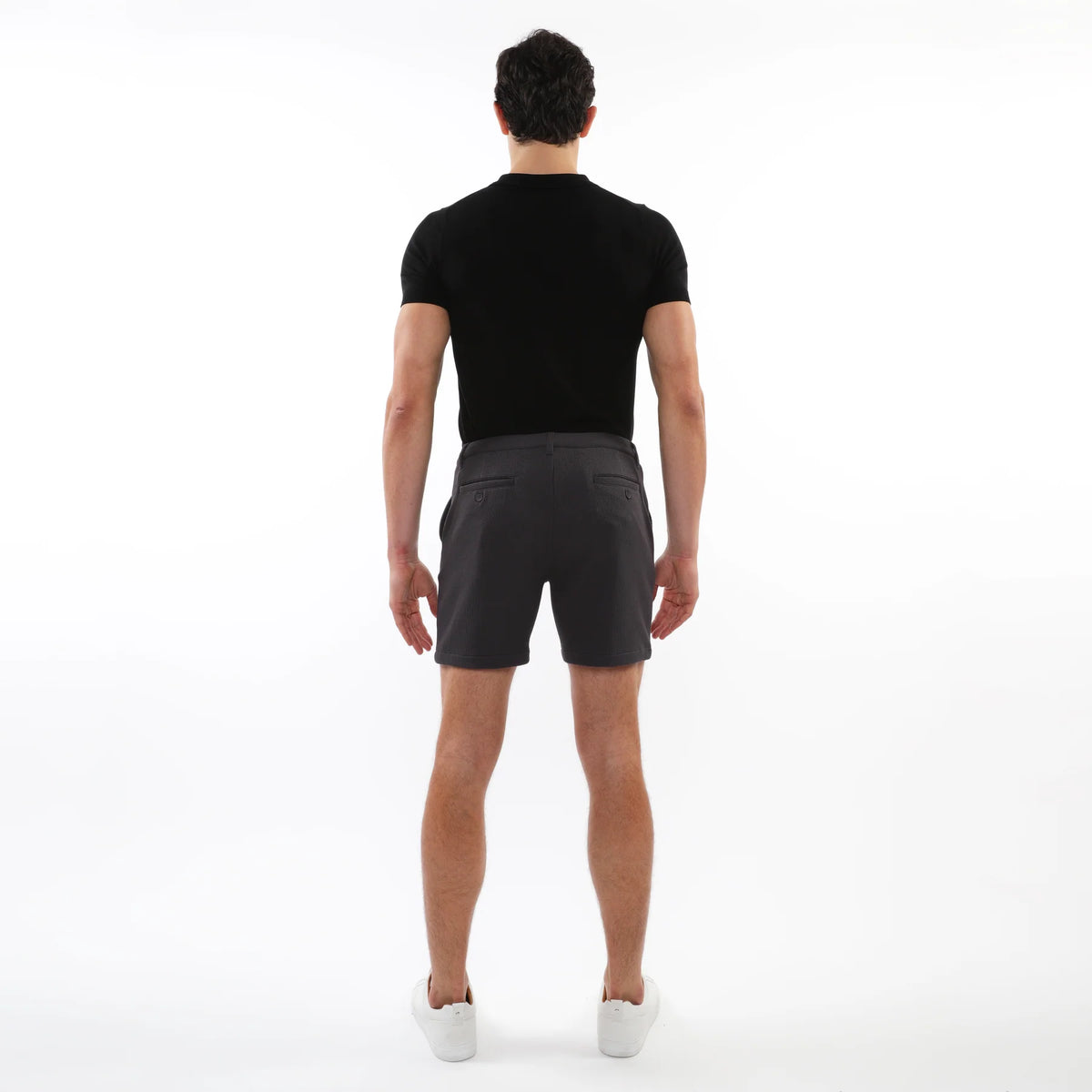 6" Inseam Textured Stretch Knit Short (Satellite)