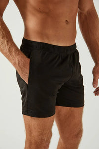 Textured Mesh Performance Shorts (Black)