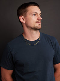 2mm 14k Gold Plated Herringbone Chain Necklace