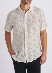 Lightweight Jacquard Shirt (Ecru)