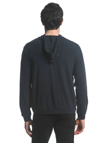 Stretch Knit Zip-Up Hoodie (Midnight)