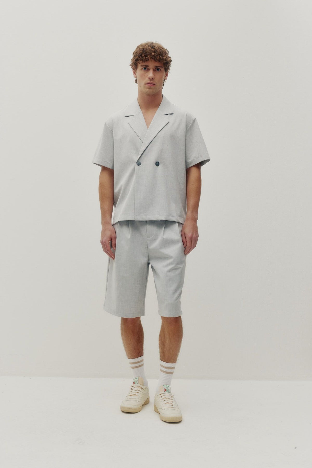 Breasted Shirt (Light Grey)