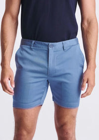 Textured Stretch Chino Short (Blue Fin)