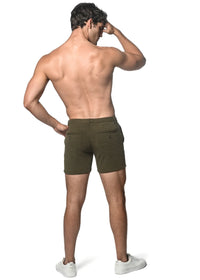 5" Textured Chino Shorts (Army)