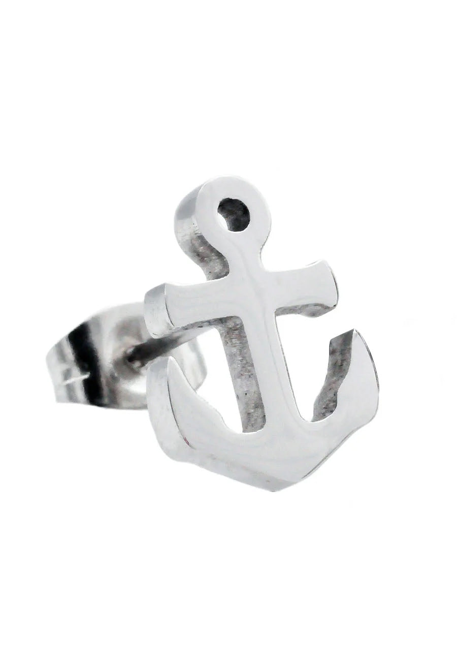 Stainless Steel Anchor Earring