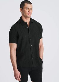 Lightweight Jacquard Shirt (Black)