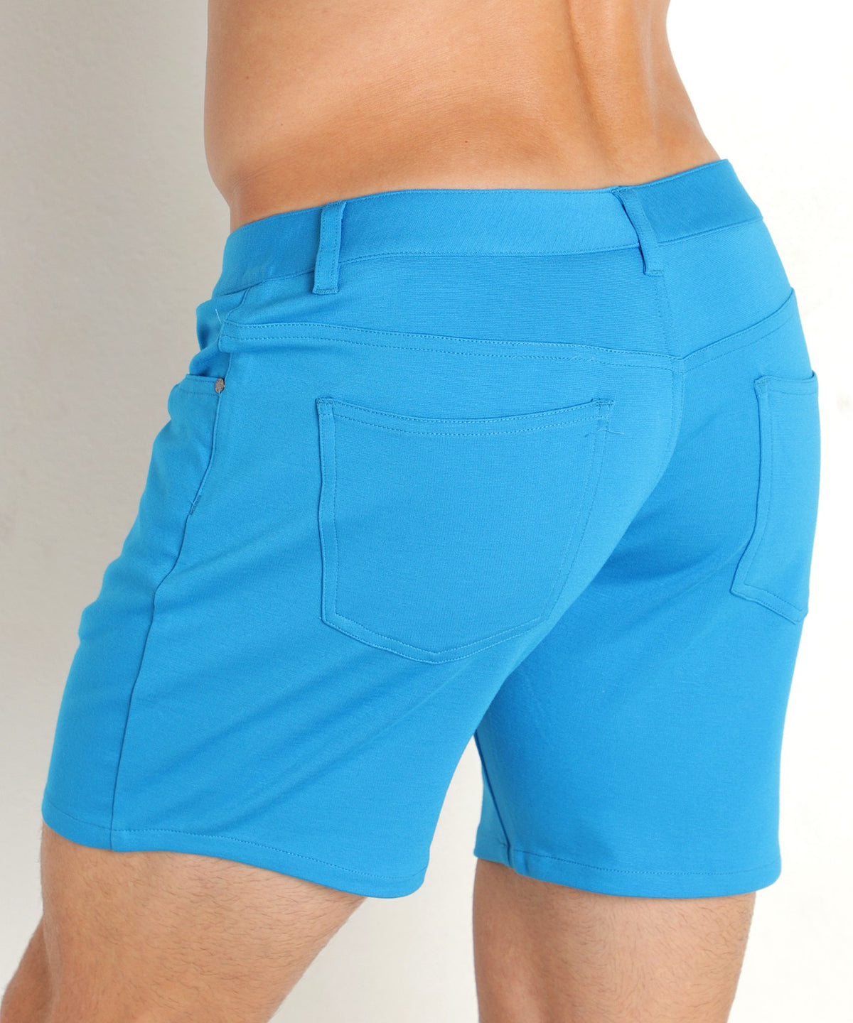 Stretch Knit Shorts (5" inseam) (Mosaic Blue)