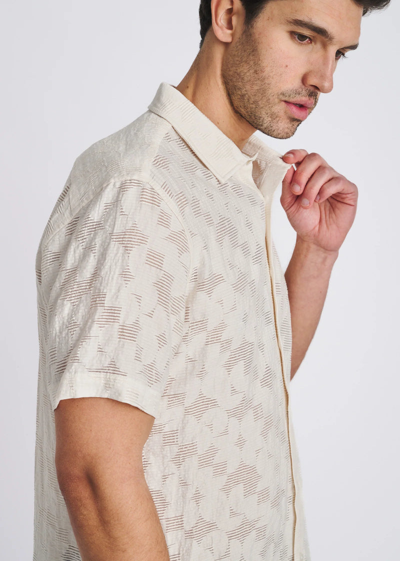 Lightweight Jacquard Shirt (Ecru)