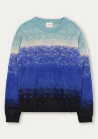 Gradient Knit Crew (Blue)