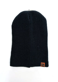 Ribbed Knit Beanie (Navy)