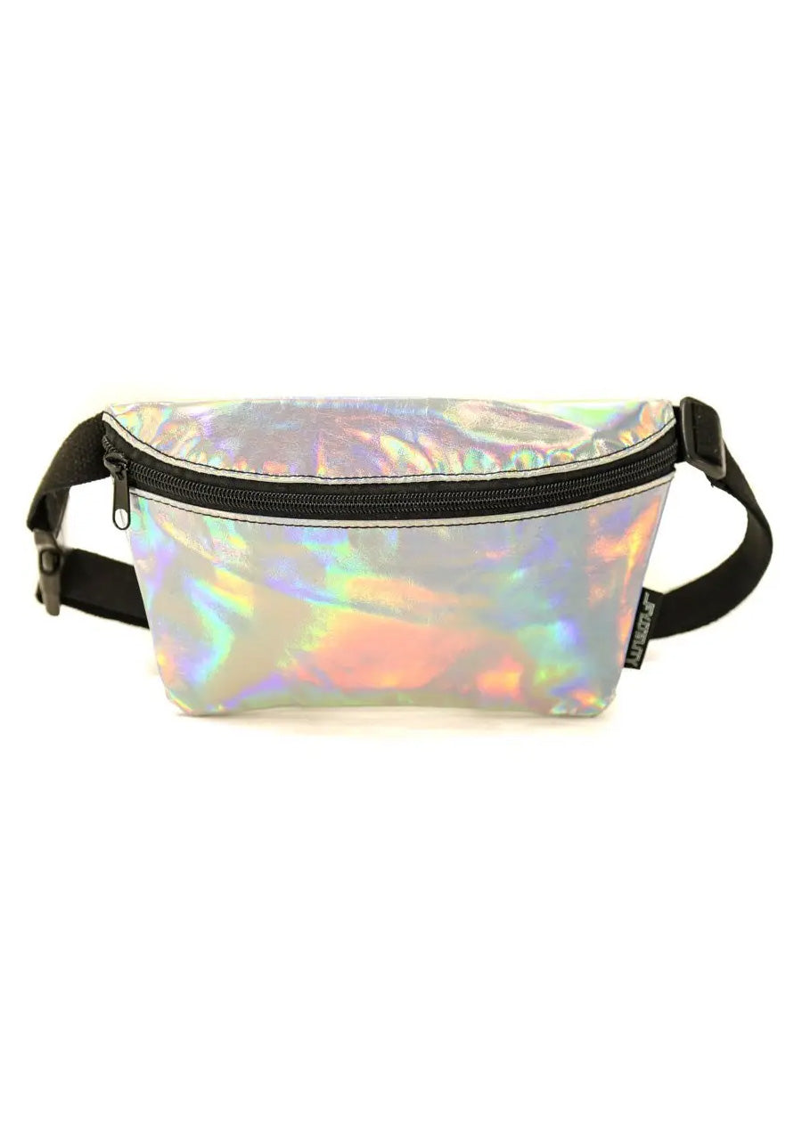 Fanny Pack Small Ultra-Slim (Metallic Silver Laser)