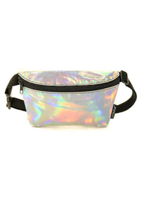 Fanny Pack Small Ultra-Slim (Metallic Silver Laser)