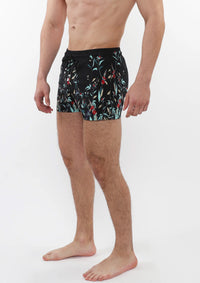 Classic Printed Swim Shorts (Midnight Teal Floral)
