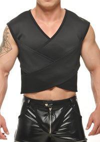 Theta Cropped Shirt (Black)