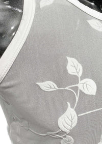 Rose Lace Tank (White)