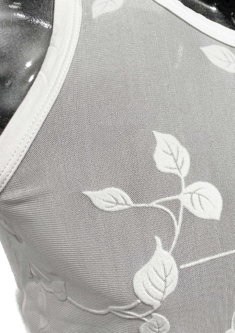 Rose Lace Tank (White)