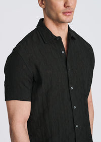 Lightweight Jacquard Shirt (Black)