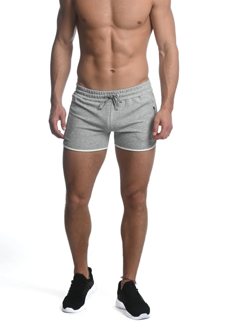 Sprinter 3.5" Inseam Stretch Gym Shorts (Grey)