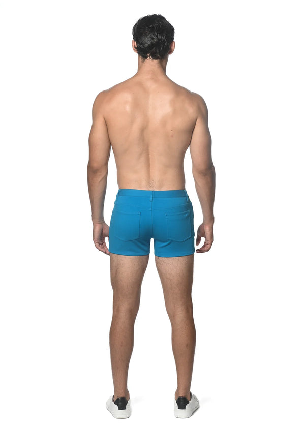 Stretch Knit Jean Short 3" Inseam (Seaport)