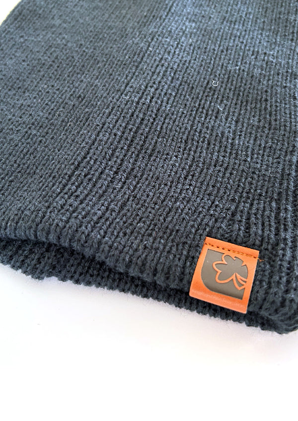 Ribbed Knit Beanie (Navy)