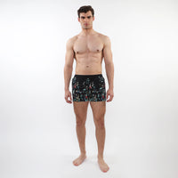 Classic Printed Swim Shorts (Midnight Teal Floral)