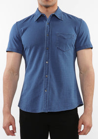 Vintage Wash Denim Shirt (Vintage Blue)