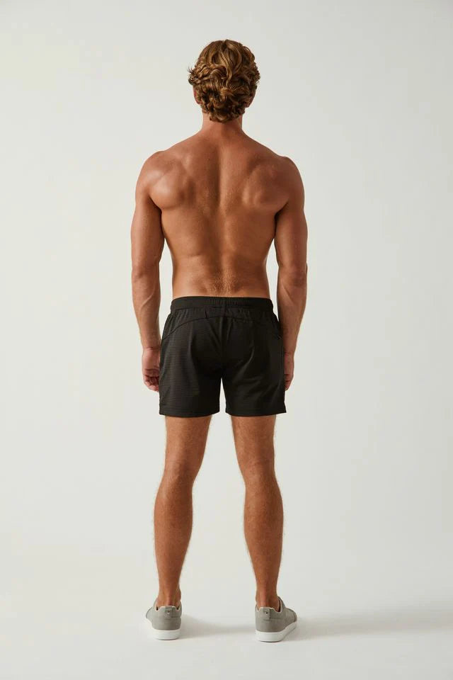 Textured Mesh Performance Shorts (Black)