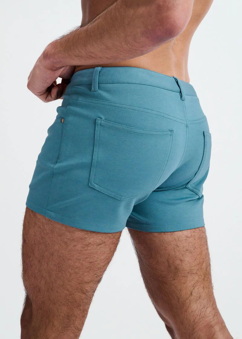 3" Stretch Knit Shorts (Coastal)